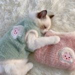 [Ultra-Warm Cat Vest] 1pc Ultra-Warm Plush Cat Vest | Thick & Cozy Fabric, Prevents Shedding, Keeps Coat Warm, Ideal for Cold Season, Pullover Style for Easy Wear, Medium Breed Recommendation